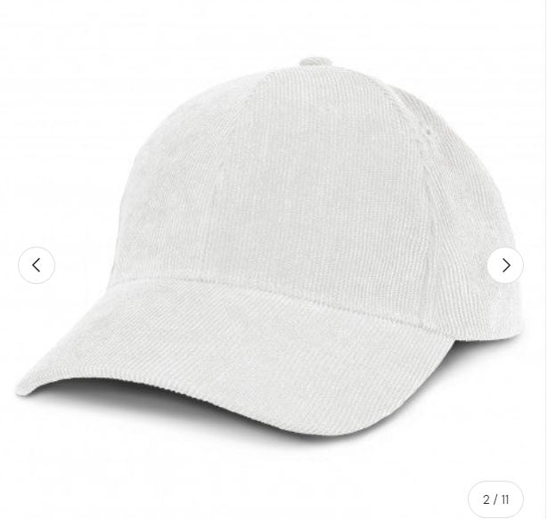 grey corduroy cap